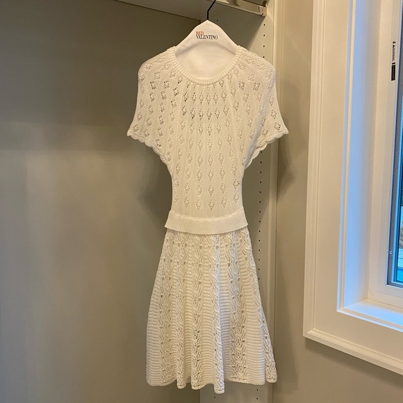 RED Valentino Spa Dress - White - Crochet - XS - Picture 4 of 6